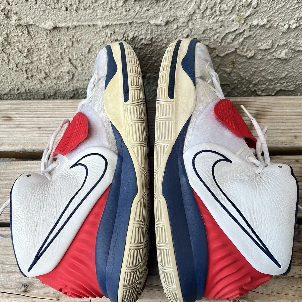 Nike Shoes Men Size 15 Kyrie 6 USA BQ4630-102 Sneakers White Red Blue